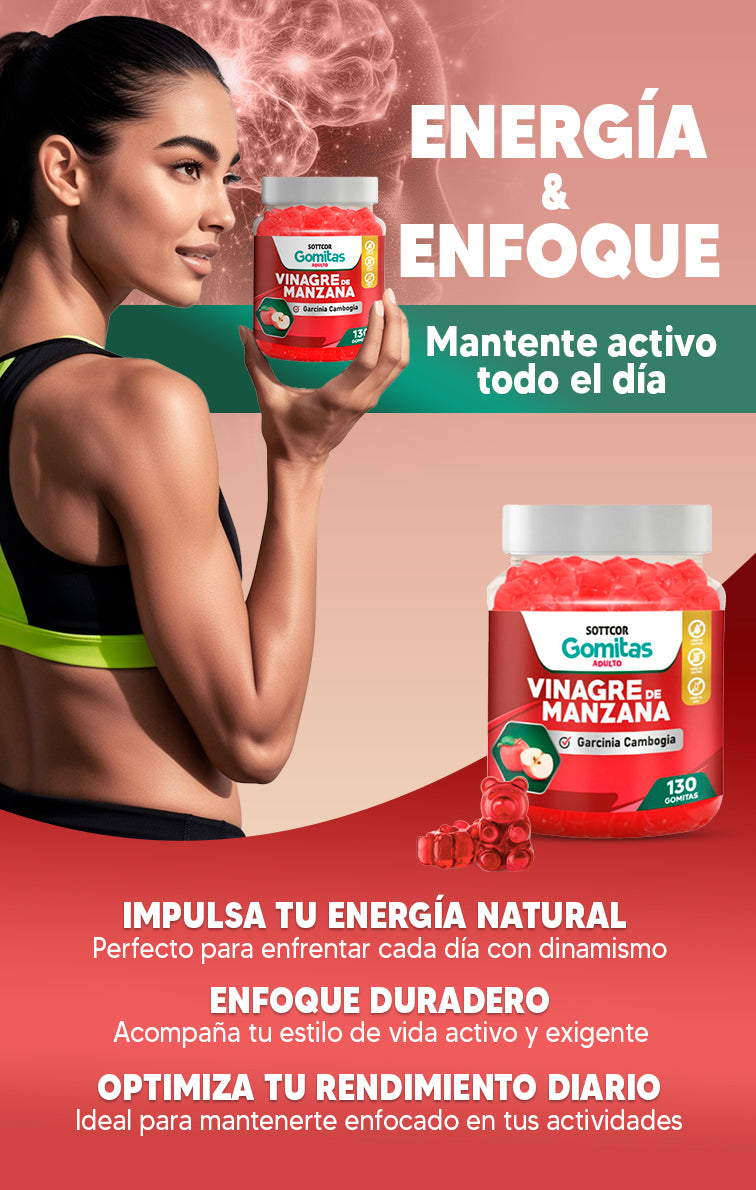Gomitas de Vinagre de manzana - Para controlar la ansiedad