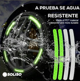 Wheels Shine ™ - Pegatinas reflectantes para auto