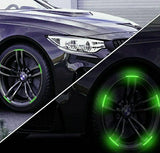 Wheels Shine ™ - Pegatinas reflectantes para auto